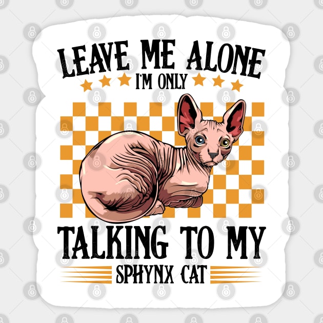 Sphynx Cat Sticker by Lumio Gifts